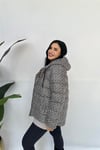 Labirent Desenli Büyük Beden Mont