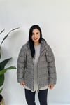 Labirent Desenli Büyük Beden Mont