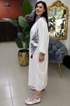 NAKIŞ İŞLEMELİ SALAŞ BÜYÜK BEDEN GÖMLEK ELBİSE