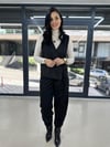 Nubuk yelekli takım
