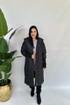 Pullu Payetli Uzun Mont - Siyah