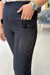 TAŞLI LİKRALI BÜYÜK BEDEN PANTOLON