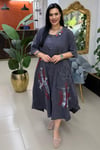 TENCEL KOT BÜYÜK BEDEN ELBİSE