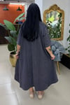 TENCEL KOT BÜYÜK BEDEN ELBİSE