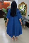 TENCEL KOT BÜYÜK BEDEN ELBİSE