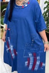 TENCEL KOT BÜYÜK BEDEN ELBİSE