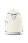 50's Style Klf05creu Retro Mini Kettle Krem