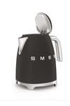 50'S Style Retro MAT Siyah Kettle