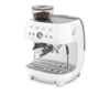 SMEG BEYAZ ÖĞÜTÜCÜLÜ ESPRESSO KAHVE MAKİNESİ ECF03BLEUEGF03WHEU