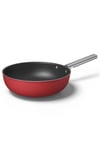SMEGSMEG Cookware 50'S Style Krem WOK Tava 30 cmCKFW3001RDM