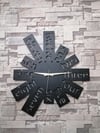WOODSHUT METAL DUVAR SAATİ MS38033
