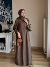 KETEN ABAYA KAHVE