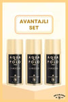 Aqua Di Polo 1987 La Rocca Parfümlü Kadın Deodorant Seti 150 ml 3 Adet| Çiçeksi, Oryantal | Alüminyum İçermez