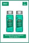 Brut Original Hair&Body Shower Gel 500 ml x 2 adet Duş Jeli 