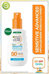 Garnier Ambre Solaire Kids SPF50 Sensitive Advanced 150 ml Güneş Koruyucu Sprey