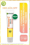 Garnier C Vitamini Parlak SPF50+Fluid Yüz Kremi Işıltılı Doku 40 ml