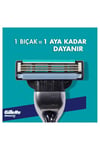 Gillette Mach3 Yedek Tıraş Bıçağı 4'lü