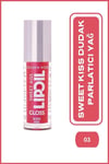 Golden Rose Sweet Kiss Lip Oil Gloss 03 Berry Pink Dudak Parlatıcısı
