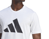 Adidas Training Essentials Feelready Logo Erkek Tişört Beyaz Siyah Renk BEYAZ SİYAH