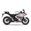 2017 Beyaz Yamaha YZF- R25 Orjinal Sağ Yan Grenaj Sticker Modeli