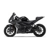 2019-2020 Yamaha YZF R25 Metalik Gri Punisher Yazılı Sticker Etiket Full Takım Modeli