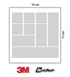 3M Gri Reflective (Reflektif) 9'lu Sticker Çizgi Etiket Modeli