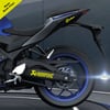 Akropovıc Yazılı Neon Sarı Arka Maşa Sticker Etiket Modeli