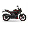 Bajaj N250 Divided Fox Tasarım Motosiklet Sticker Etiket Kaplama Modeli Gri - Kırmızı