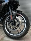 Bajaj Pulsar NS200 İç Dış Yazılı Jant Sticker Modeli