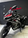 Bajaj RS200 (Köpekbalığı) Shark Siyah Beyaz Sticker Kaplama Modeli 