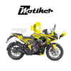 PULSAR RS 200Bajaj RS200 Sticker Joker Model Parçalı Motosiklet Kaplama Sticker Etiket Modeli Sarı Siyah Yeşil