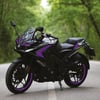 PULSAR RS 200Bajaj RS200 Tek Renk Mor Parçalı Motosiklet Sticker Etiket Takım Modeli