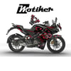 PULSAR RS 200Bajaj RS200 Venom Deadpool Sticker Etiket Parçalı Kaplama Modeli