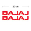 Bajaj Yazılı Renkli Sticker Etiket Modeli