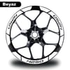 N250Beyaz Bajaj N250 Geniş Jant Sticker Etiket Modeli