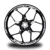 Beyaz Yamaha YZF R25 Takım Jant Sticker Etiket 