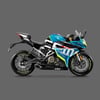 CF Moto 250 SR Motosiklet Jant İçi Yazı Sticker Etiket Modeli Neon Sarı