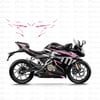 250SRCF MOTO 250 SR Sticker Set Modeli Pembe