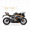 250SRCF MOTO 250 SR Sticker Set Modeli Sarı