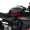 450SRCF MOTO 450SR Akrapovic Orta Şase Tasarım Motosiklet Sticker Etiket Modeli Kırmızı