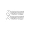 450SRCF MOTO 450SR Akrapovic Orta Şase Tasarım Motosiklet Sticker Etiket Modeli Beyaz