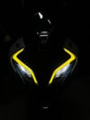450SRCF Moto 450SR Sarı Far Led Sticker Etiket Modeli