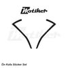 250SRCFMOTO 250SR Ön Kafa Sticker Etiket Modeli Siyah