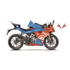CFMOTO 250SR Racing Model Motosiklet Sticker Etiket Kaplama Modeli Turuncu Mavi