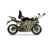 CFMOTO 250SR SARI KAMUFLAJ (CAMOUFLAGE) MODEL PARÇALI MOTOSIKLET KAPLAMA STICKER ETIKET MODELI
