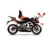 CFMOTO 250SR TURUNCU PUNISHER MODEL PARÇALI MOTOSIKLET KAPLAMA STICKER ETIKET MODELI 