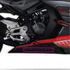 450SRCFMOTO 450SR Orijinal Sticker Tasarım Etiket Modeli Alt Sakal Gri
