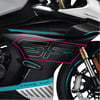450SRCFMOTO 450SR Orijinal Sticker Tasarım Etiket Modeli Yan Grenaj Sol Turkuaz