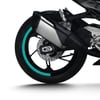 450SRCFMOTO 450SR Yarım Jant Kaplama Sticker Etiket Modeli Turkuaz