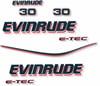 Evinrude 30 Hp Tekne Sticker Etiket Modeli